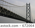 akashi kaikyo bridge, hyogo prefecture, suspension bridge 672064