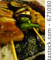 烤雞肉串午餐盒 673080
