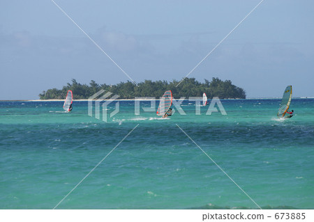 Managaha Island and wind surfing 673885
