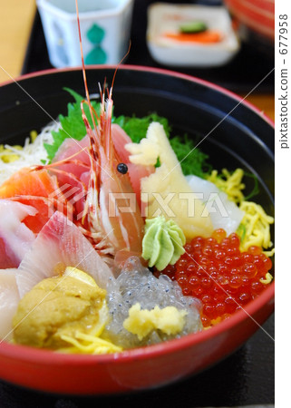 chirashizushi, seafood bowl, sushi 677958