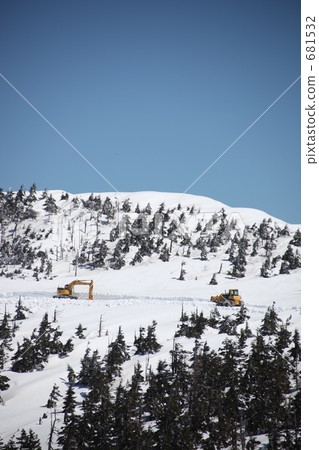 Hachimantaira春天的除雪工作 681532
