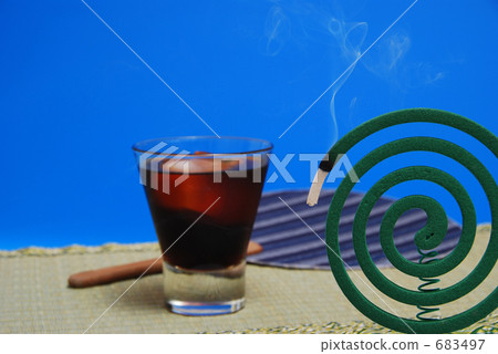 Mosquito coil and Ice coffee 683497