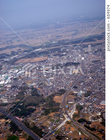 Tsukuba Express · Moriya Station over the sky 684974