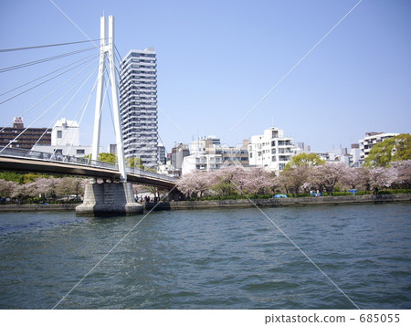 在昔日的淀川河上的橋樑 在昔日的淀川河上的橋樑 685055