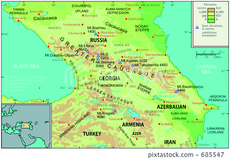 map, armenia, georgia 685547