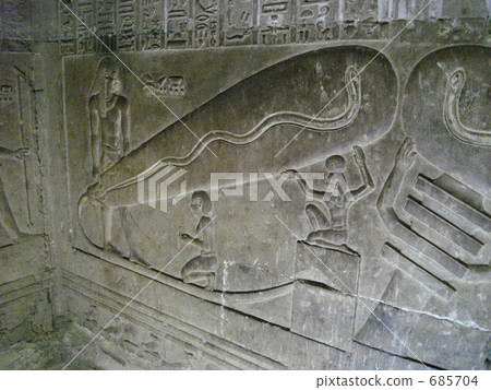 Egypt Dendela · Hathor temple underground relief Egypt Dendela · Hathor temple underground relief 685704