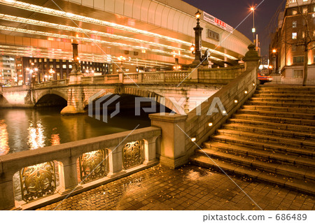 Night view of Nihonbashi 686489