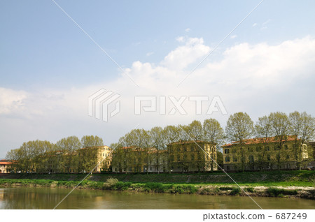 arno river, cityscape, pisa 687249