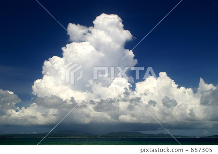 積雨雲 天空 藍天 687305