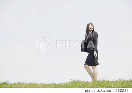 Young female, suit, suits 688253