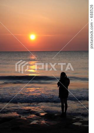 津輕群島沿海日落 688526