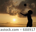 silhouette, silhouetted, silhouettes 688917