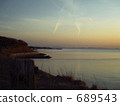 Seaside evening landscape 689543