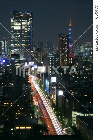 roppongi street, night scape, night scene 690477