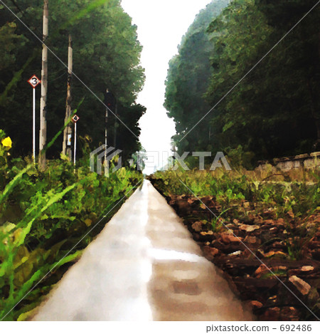 Railroad that continues to the end 692486