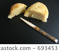 Yellow omelette type Japanese sweets 693453