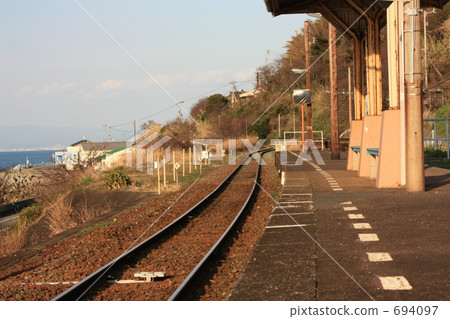 Home and rail of JR Shimada 694097