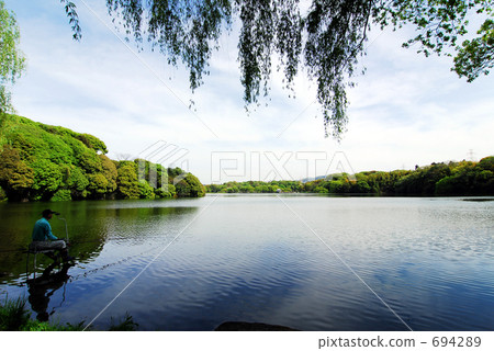 存在垂釣者的風景 694289