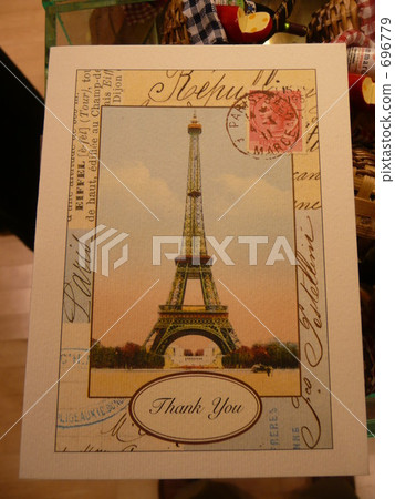 圖畫明信片 雜物 埃菲爾鐵塔 696779