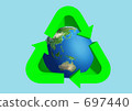 回收的地球的圖像 697440