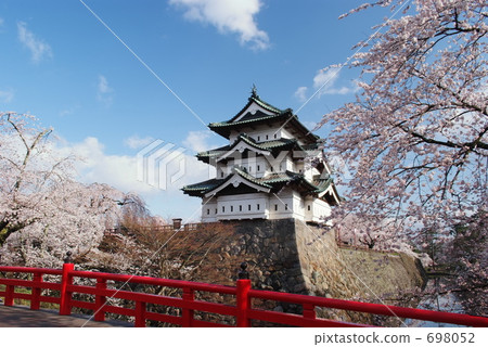 Sakura and Hirosaki castle Sakura and Hirosaki castle 698052