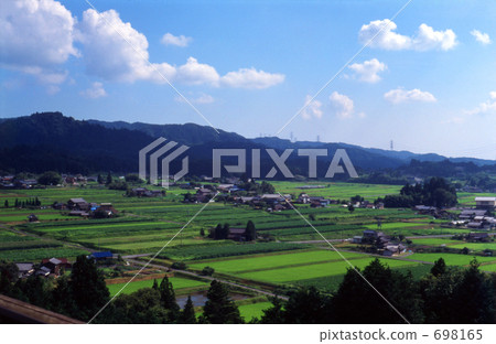 岐阜縣伊那市岩村鎮富田地區的鄉村景觀 岐阜縣伊那市岩村鎮富田地區的鄉村景觀 698165