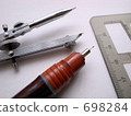 ruler, drafting, compass 698284