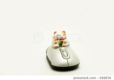 beckoning cat, mouse, office automation equipment 698656