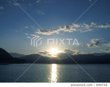 sunset, dusk, backlight 699738