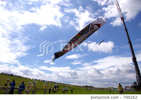 Jumbo carp streamer in the world 100 m - Saitama kajima city ~ 700262