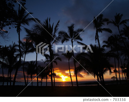 The sunset of Mauna Lani 703338