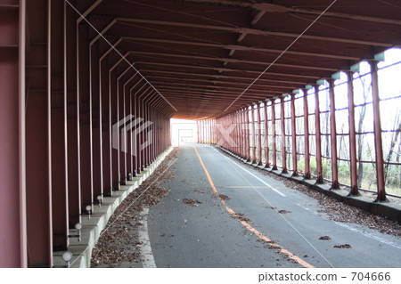 Coastal road leading to Shikotsu lake 704666