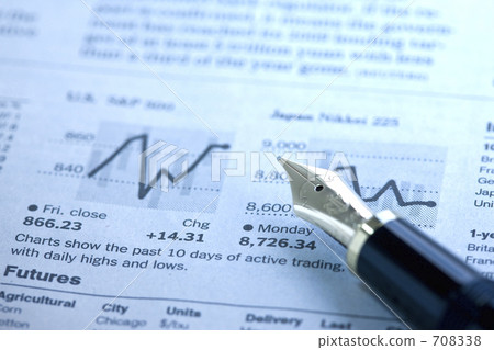 Newspaper and pen Newspaper and pen 708338