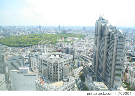 Shinjuku cityscape overlooking 709004