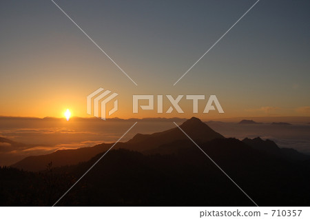 shigakogen highlands, sunset, sunsets 710357