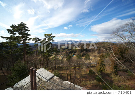 From Nihonmatsu Castle Honmaru trace 710401