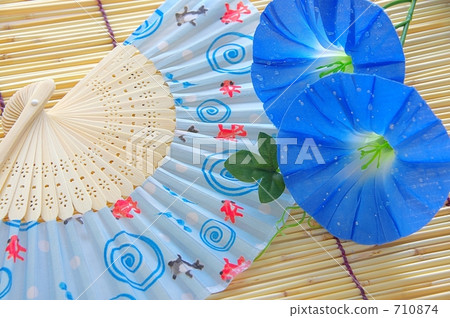 牽牛花和折扇 710874