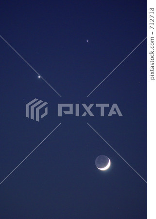 月亮，金星和木星的交會5 712718