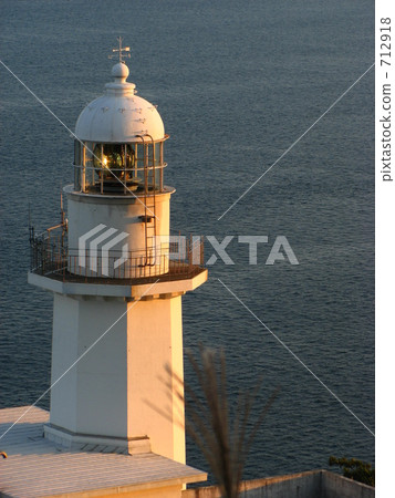 燈塔接收日落 712918