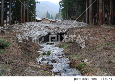 山溪 山澗 流水溝 713074