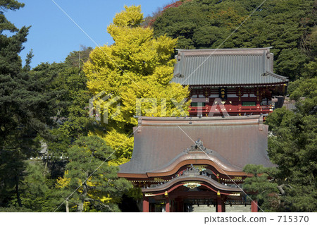 Mai shrine and main shrine of Tsuruoka Hachimangu Shrine 715370