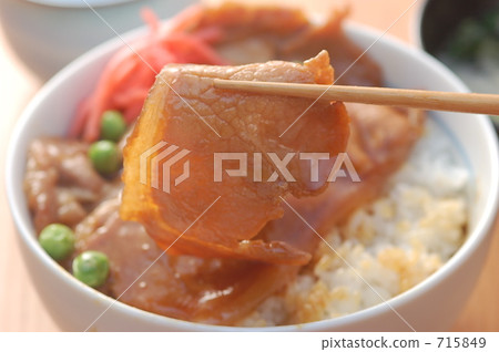豬肉飯碗 筷子 味增湯 715849
