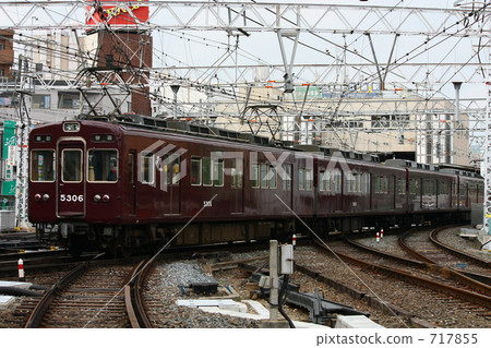 hankyu kyoto line, hankyu electric railway, hankyu train 717855