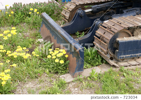 推土機 毛蟲 建築機械 723034