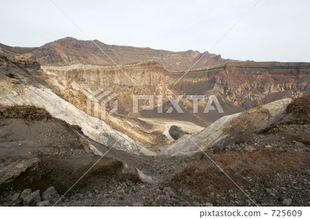 Wasted land near Mt. Aso volcano 725609