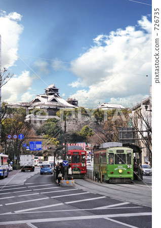 Scenery in the center of Kumamoto city 726735