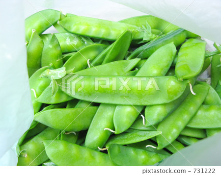 在袋子裡的新鮮豌豆 731222