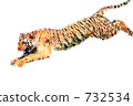 Leaping tiger 732534