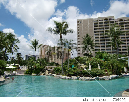 水池 椰子樹 關島 736005