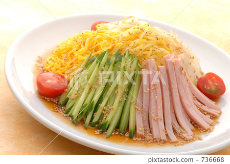 shredded omelet, summer food, cold noodle 736668